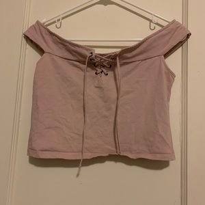 Cute off the shoulder crop top